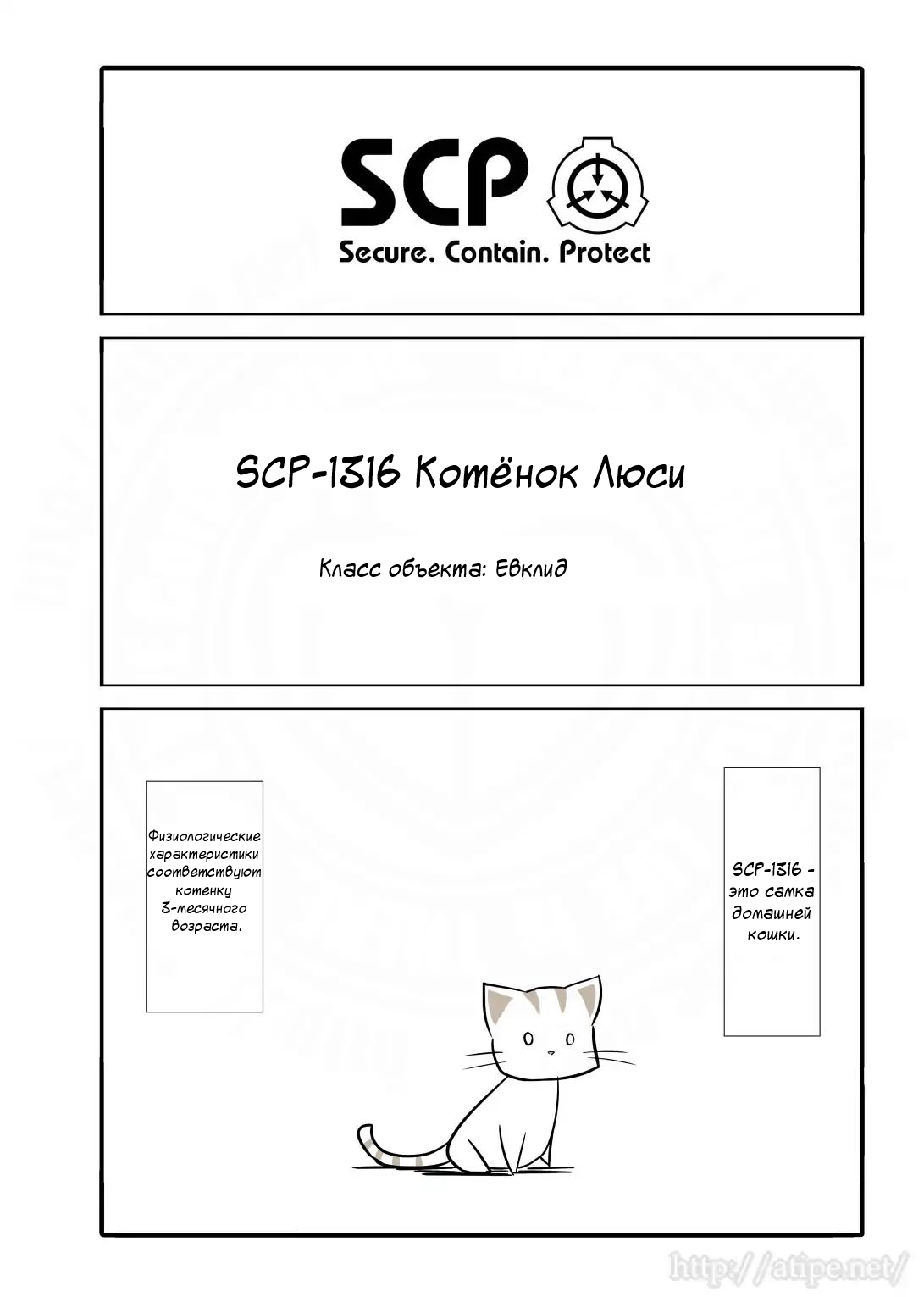 Упрощенный SCP 1 - 26 SCP-1316